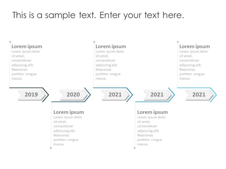 Free Timeline Arrow PowerPoint & Google Slides Template 5 Theme