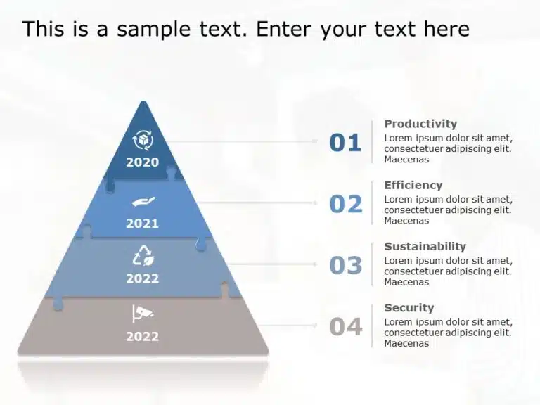 Triangle Strategy Puzzle PowerPoint Template