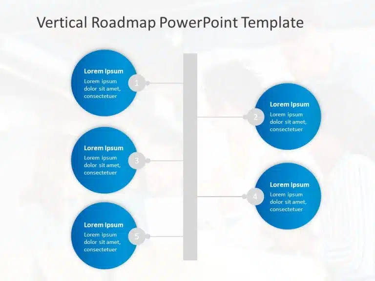 Vertical Roadmap PowerPoint Template & Google Slides Theme