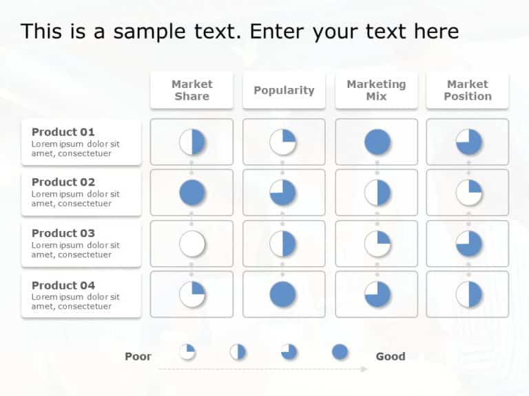 Harvey Balls 20 PowerPoint Template & Google Slides Theme