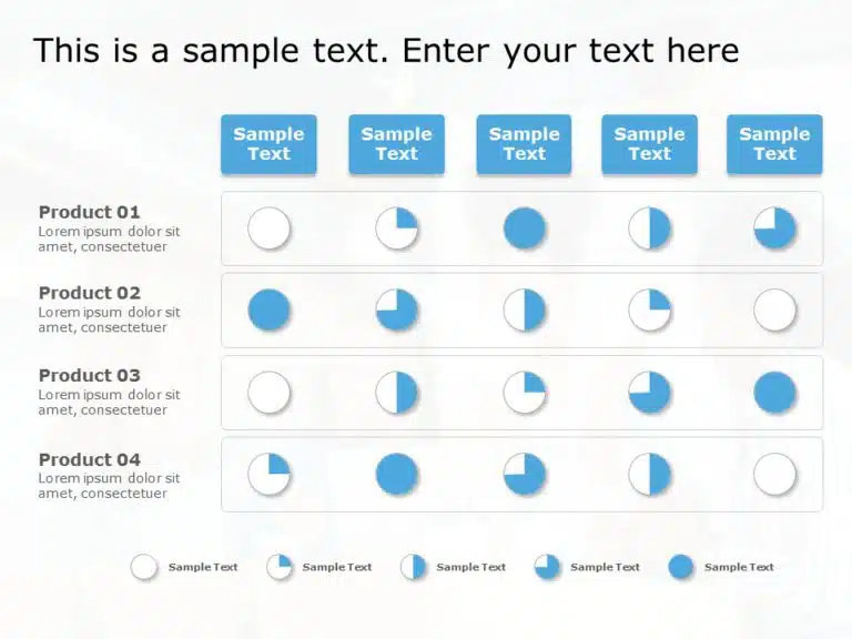 Harvey Balls 21 PowerPoint Template