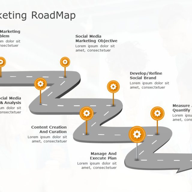 Marketing Plan Roadmap PowerPoint Template 02