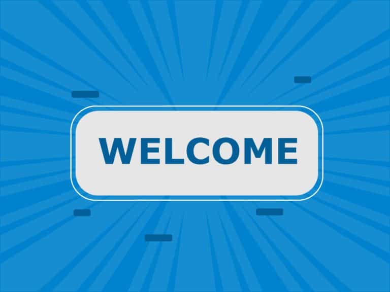 Welcome Slide 18 PowerPoint Template
