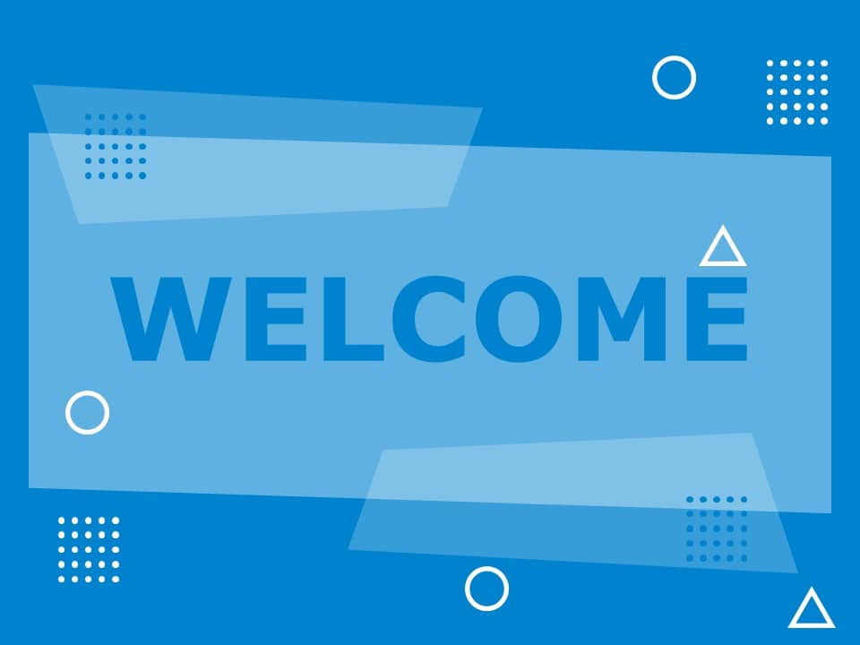 Welcome Slide 19 PowerPoint Template