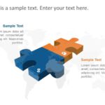 2 Steps Puzzle PowerPoint Template & Google Slides Theme