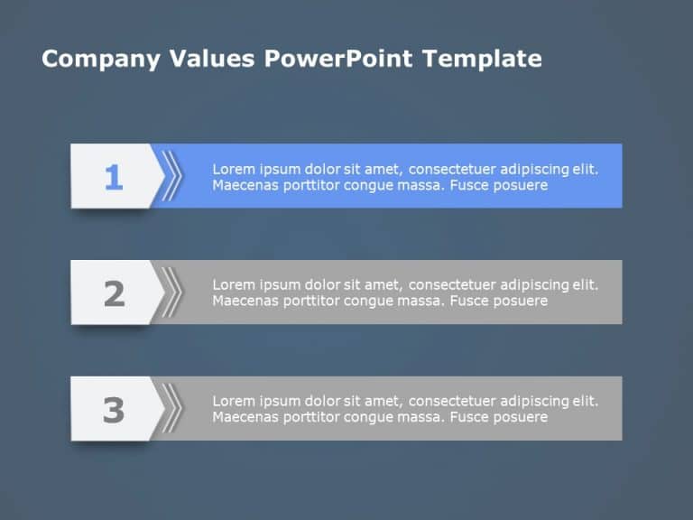 3 Steps Agenda PowerPoint Template & Google Slides Theme