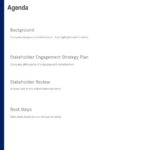 4 Steps Circular Agenda PowerPoint Template