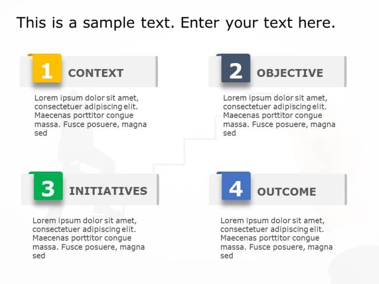 4 Steps Executive Summary PowerPoint Template & Google Slides Theme