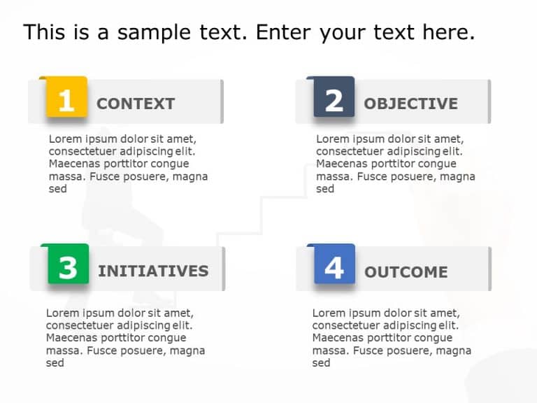 4 Steps Executive Summary PowerPoint Template