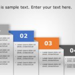 4 Steps Square Strategy PowerPoint Template