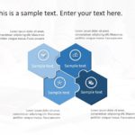 4 Steps Hexagon Puzzle Strategy PowerPoint Template & Google Slides Theme