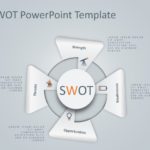 4 Steps Triangle SWOT PowerPoint