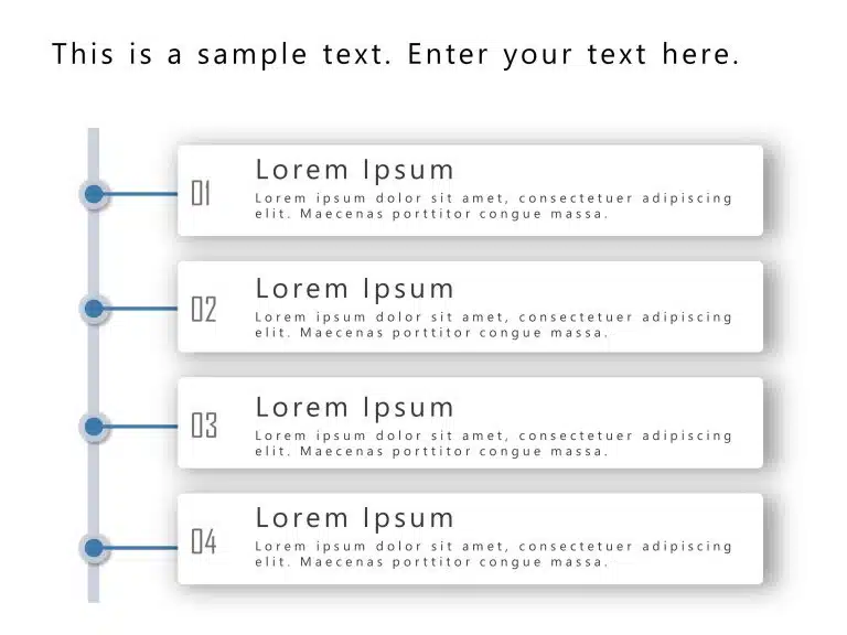 4 Steps Vertical Agenda Template for PowerPoint & Google Slides Theme