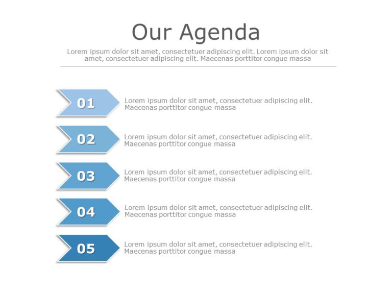 Animated Agenda Slide in PowerPoint