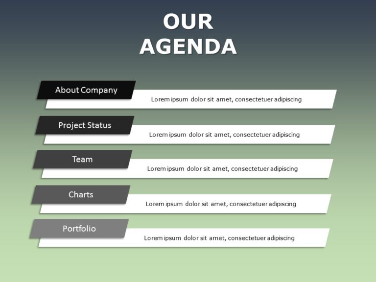Agenda 17 PowerPoint Template & Google Slides Theme
