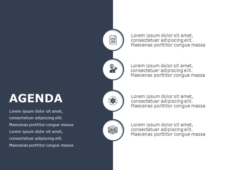 Agenda 25 PowerPoint Template & Google Slides Theme