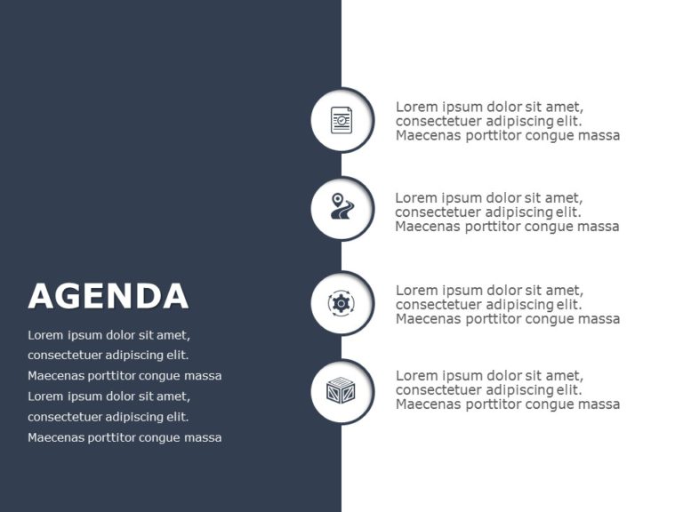 Agenda Template for PowerPoint & Google Slides 25 Theme