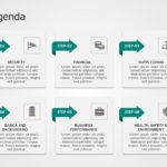 Agenda 6 Steps PowerPoint Template & Google Slides Theme