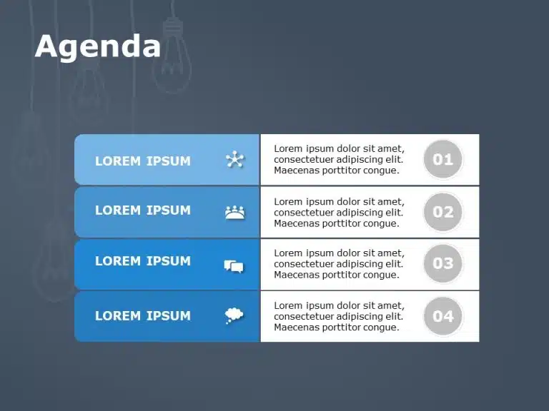 Agenda 36 PowerPoint Template & Google Slides Theme