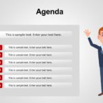 Agenda 4 PowerPoint Template & Google Slides Theme