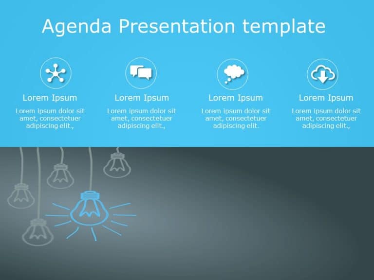 Agenda 7 PowerPoint Template & Google Slides Theme