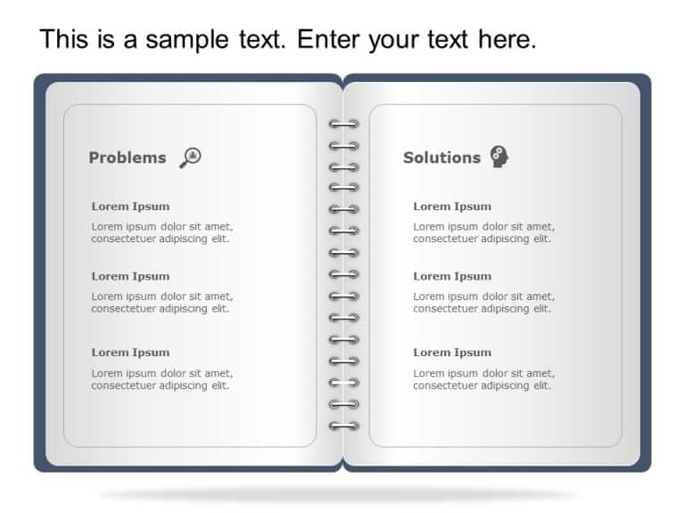 Book Problem and Solution PowerPoint Template & Google Slides Theme