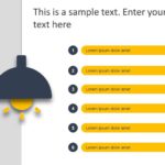 Bulb Agenda Slide Template for PowerPoint & Google Slides Theme