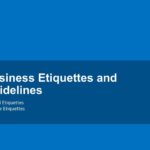 Business Etiquettes and Guidelines PowerPoint Template & Google Slides Theme