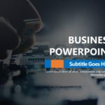Free Business Performance Pie Chart PowerPoint Template