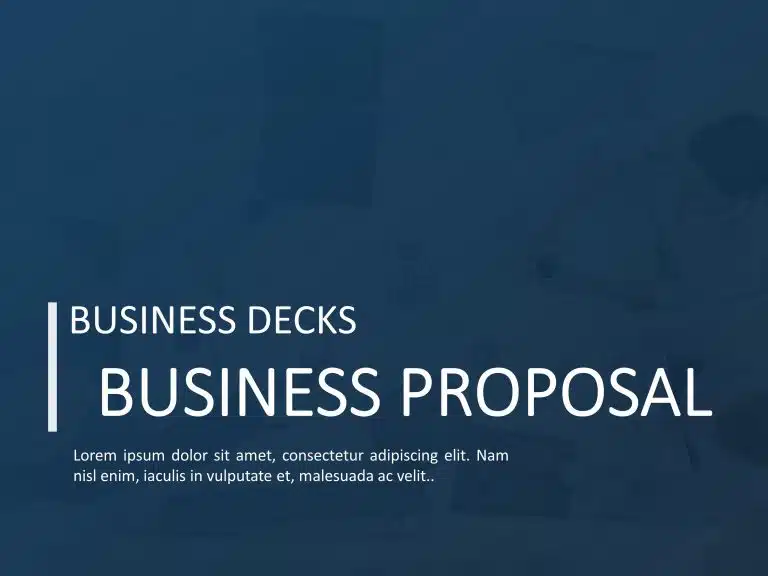 Business Proposal Deck 1 PowerPoint Template & Google Slides Theme