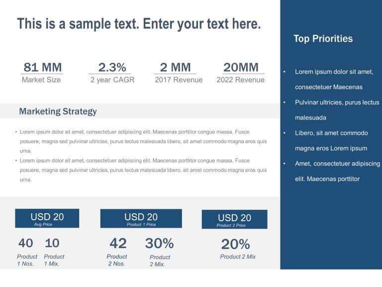 Business Review Infographic 1 PowerPoint Template