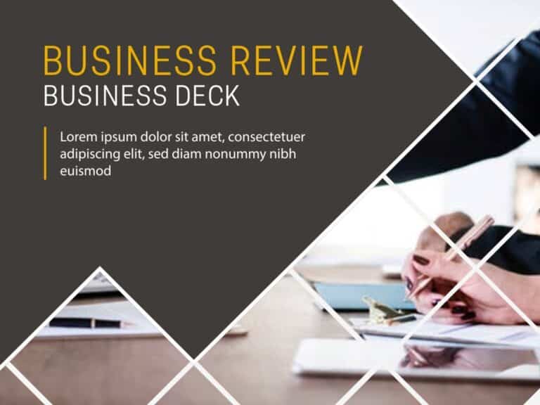 Business Review Deck PowerPoint Template & Google Slides Theme