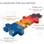 4 Steps Strategy Puzzle PowerPoint Template