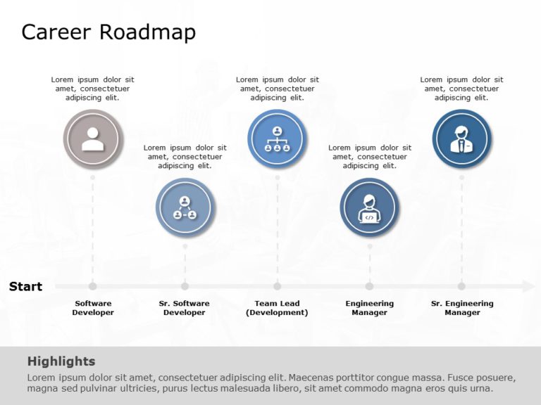 Career Roadmap 01 PowerPoint Template