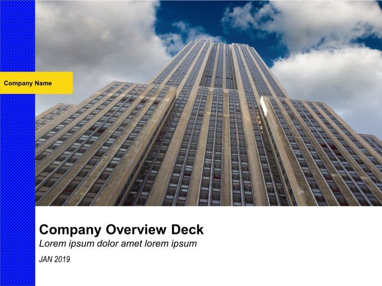 Company Overview Deck PowerPoint Template & Google Slides Theme