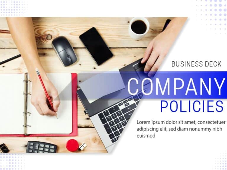 Company Policies Deck PowerPoint Template & Google Slides Theme