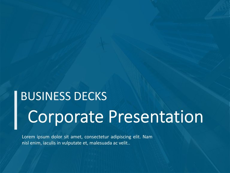 Corporate Presentation PPT Theme PowerPoint Template & Google Slides Theme