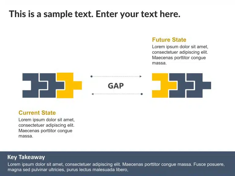 Current State vs Future State Gap PowerPoint Template & Google Slides Theme