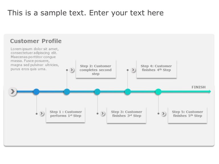 Customer Journey Steps 1 PowerPoint Template & Google Slides Theme