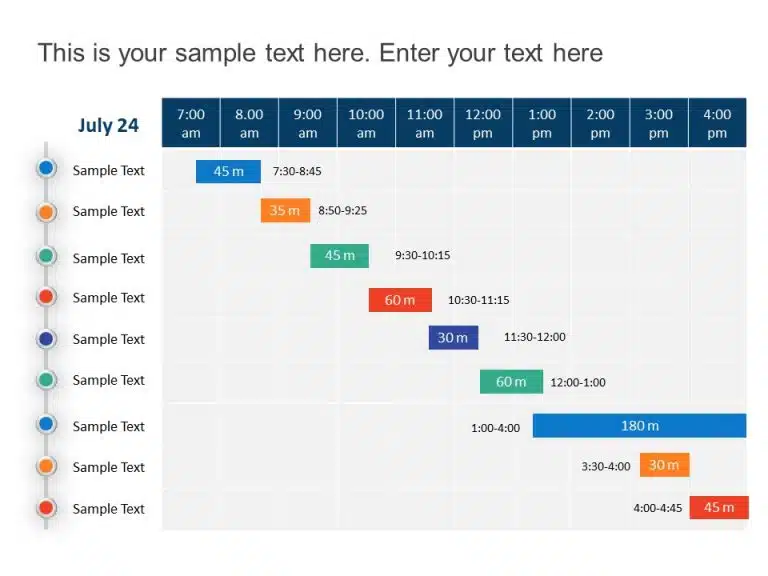 Day Planning Timeline 1 PowerPoint Template