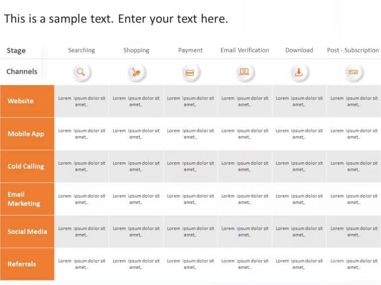 E Customer Journey PowerPoint Template