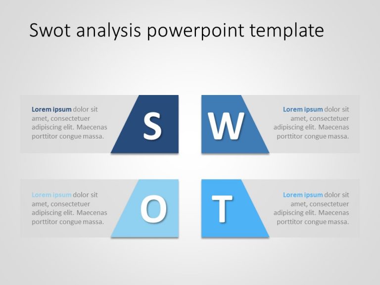 Editable SWOT Analysis PowerPoint Template