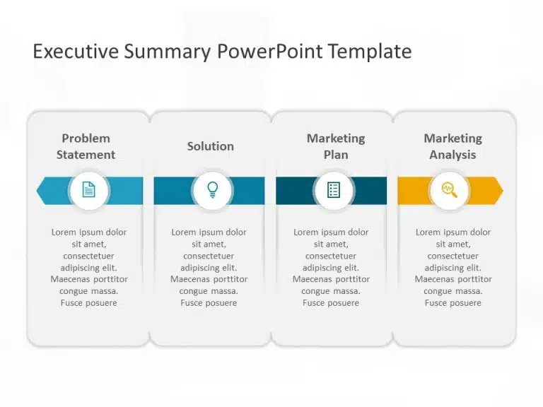 Executive Summary PowerPoint Template 34