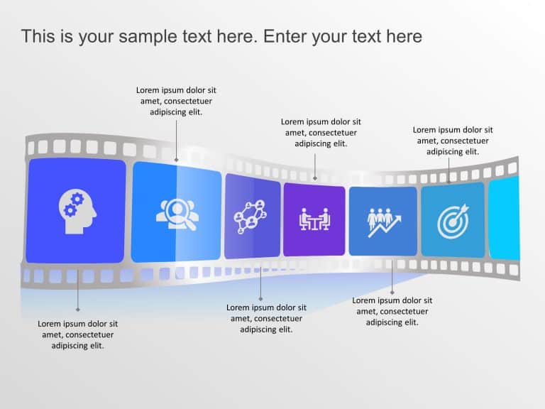 Filmstrip Roadmap PowerPoint Template