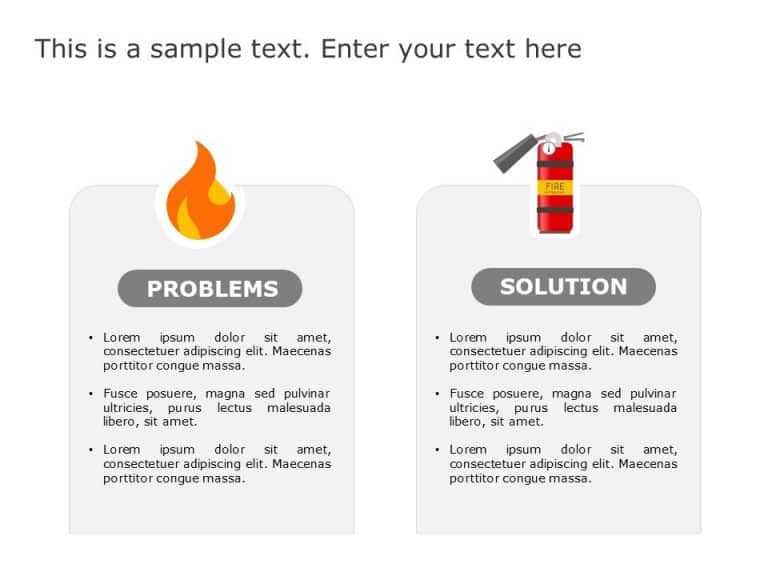 Fire Problems and Solution PowerPoint Template & Google Slides Theme