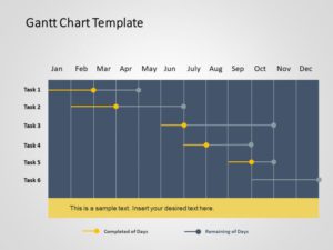 Gantt Chart PowerPoint Template 1