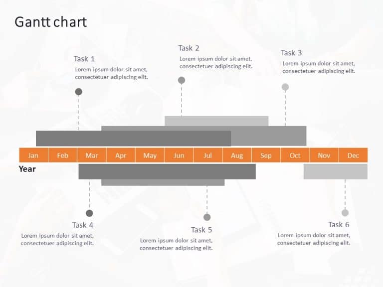 Gantt Chart 10 PowerPoint Template & Google Slides Theme