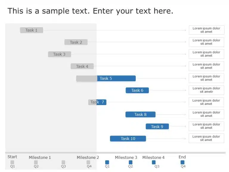 Gantt Chart 12 PowerPoint Template & Google Slides Theme