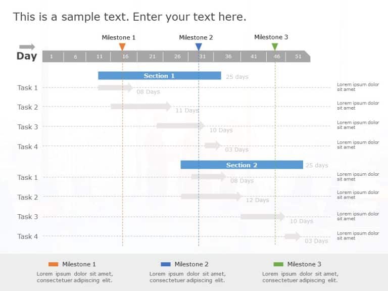 Gantt Chart 14 PowerPoint Template & Google Slides Theme