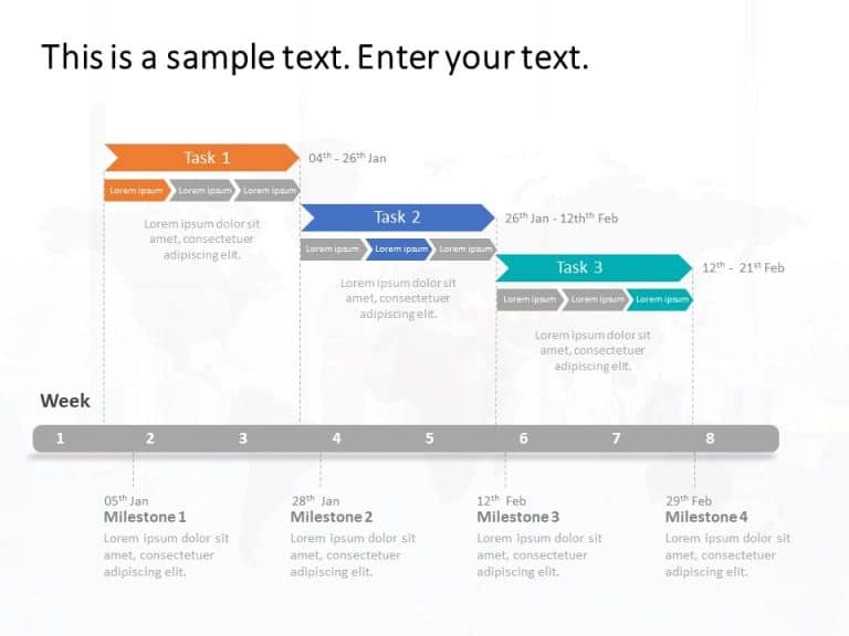 Gantt Chart PowerPoint Template 7 & Google Slides Theme